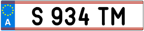 Trailer License Plate